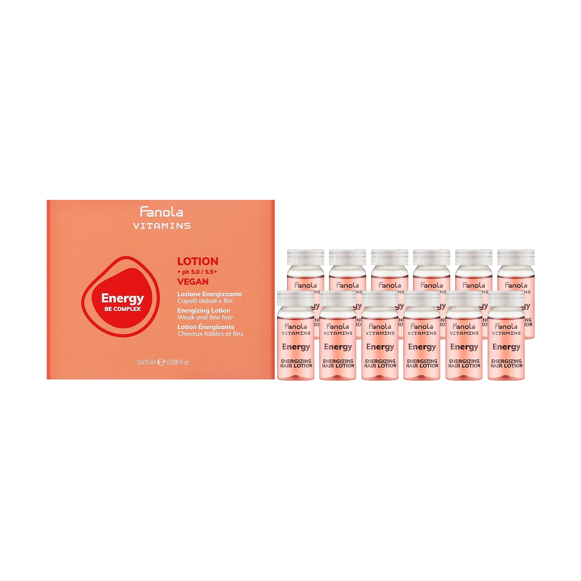 Лосьйон Fanola Energy Anti Hair Loss Lotion проти випадіння волосся (в ампулах), 12*10 мл