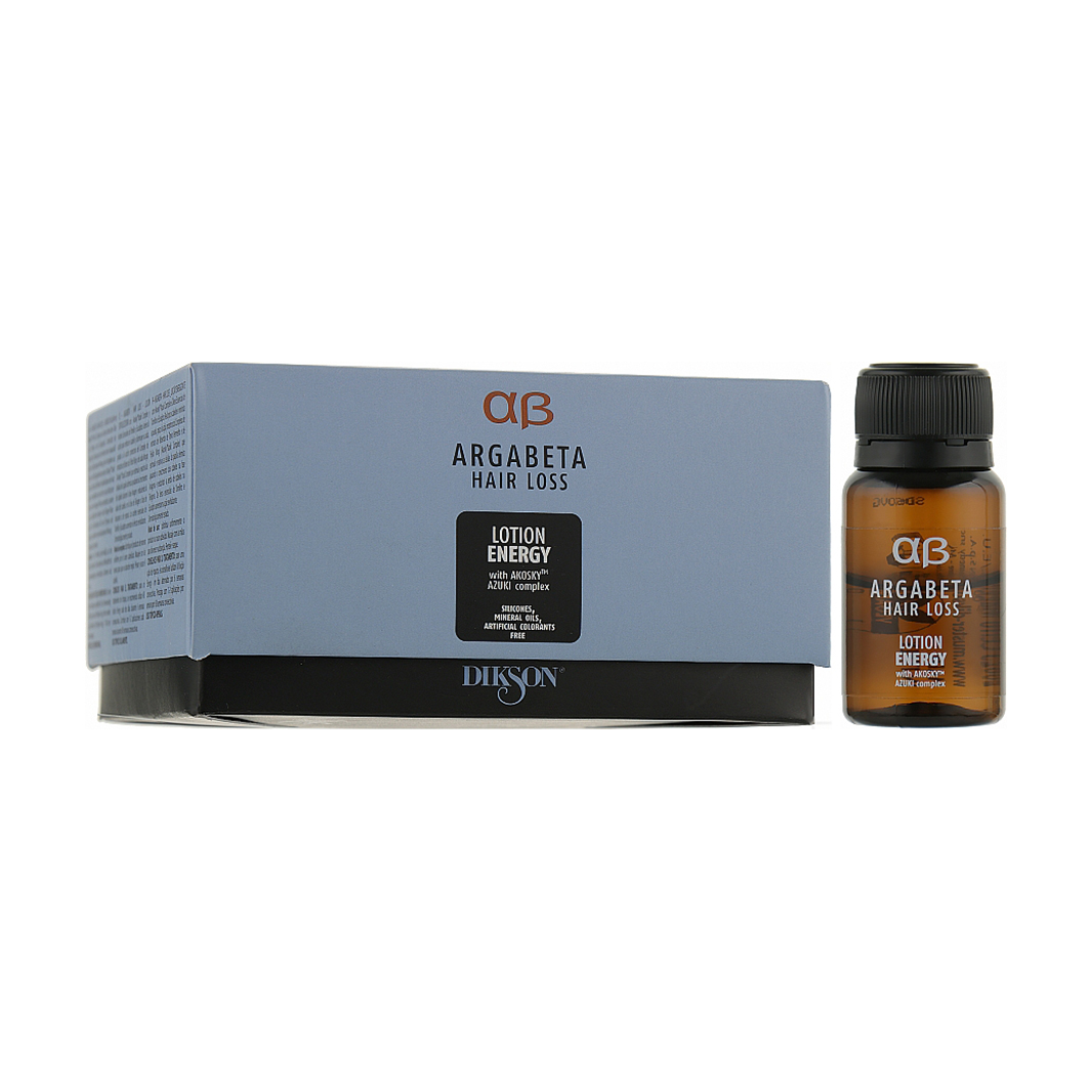 Лосьйон в ампулах Dikson Argabeta Hair Loss Lotion Energy для росту та проти випадіння волосся, 8*8 мл